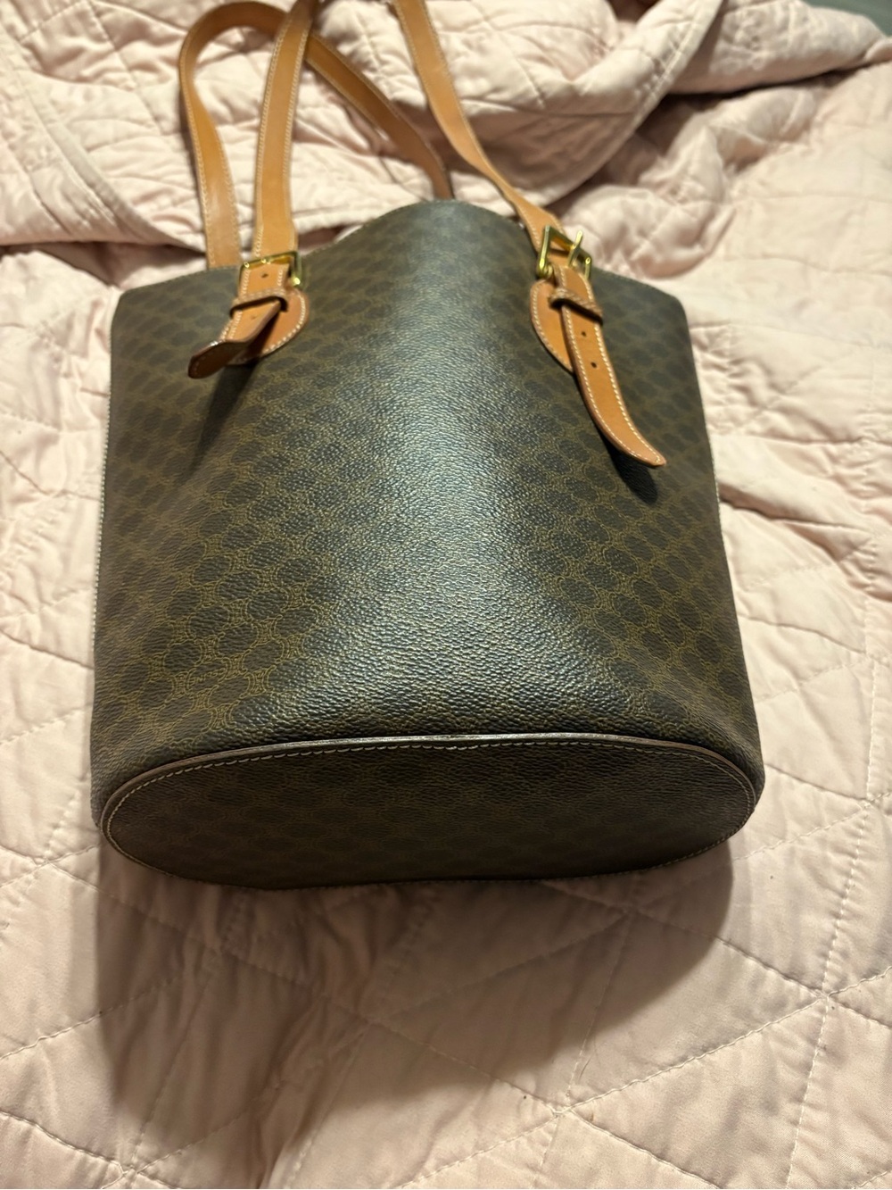 Auth. Vintage 1996 Céline Macadam Bucket Tote Shoulder Bag In Classic Monogram - Picture 8 of 16